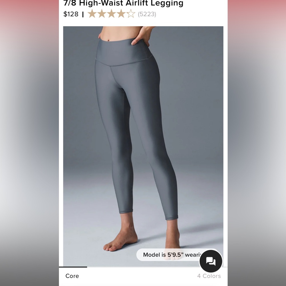 Gray High-Waisted Leggings